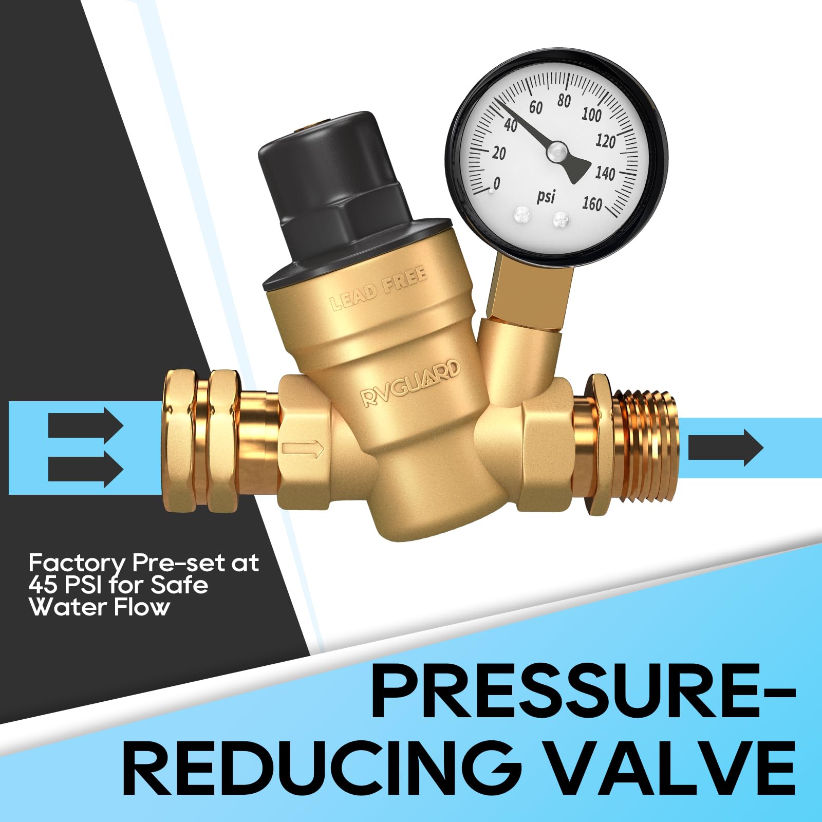 Water Pressure Regulator Valve for Safe Water Use