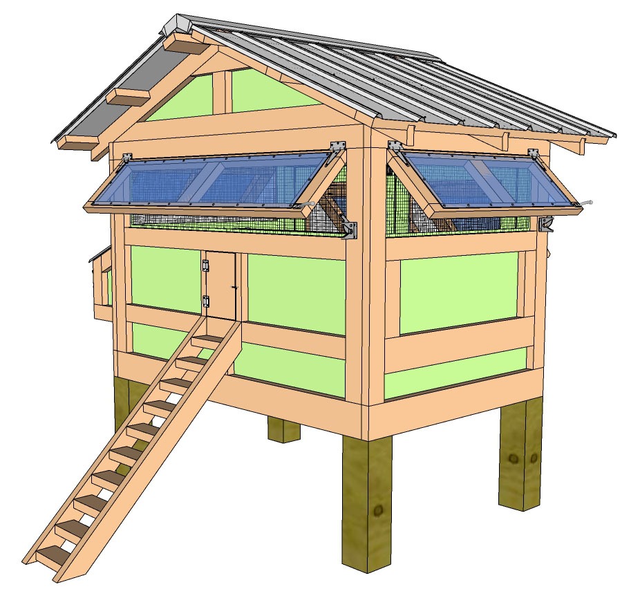 American Coop Penthouse 4'x6' - front