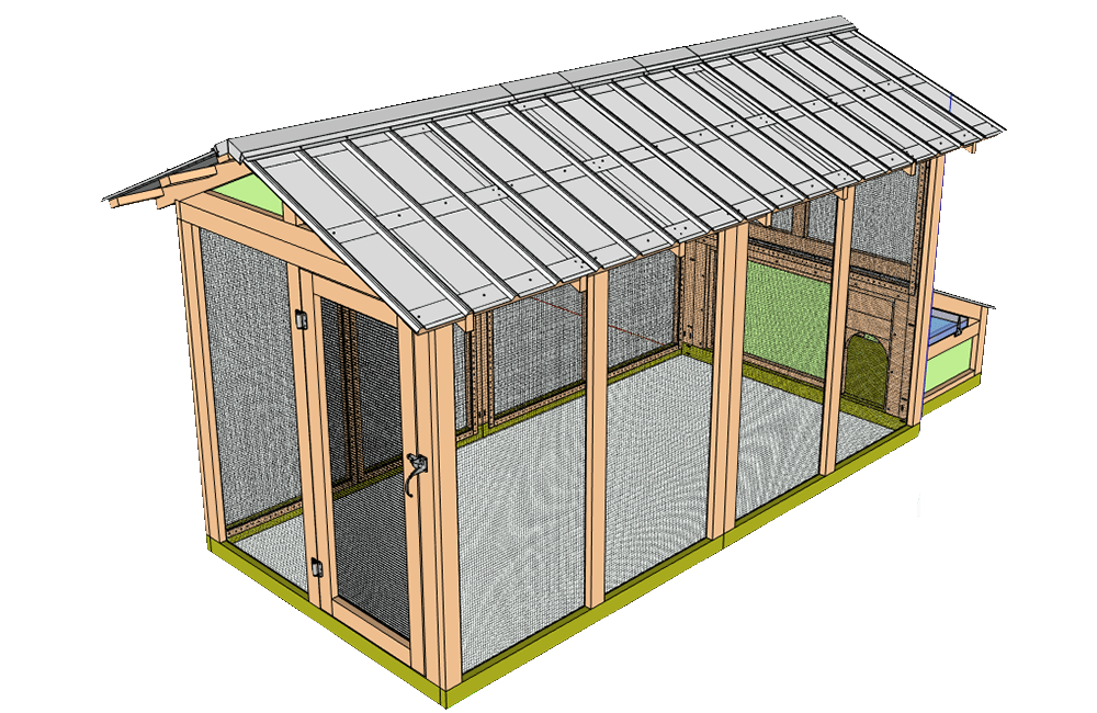 American Duck Coop top view