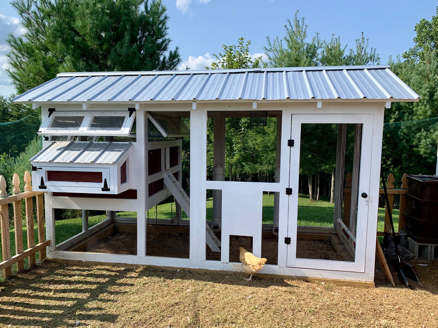 Standard 6'x12' American Coop in West Jefferson, NC with manual run door