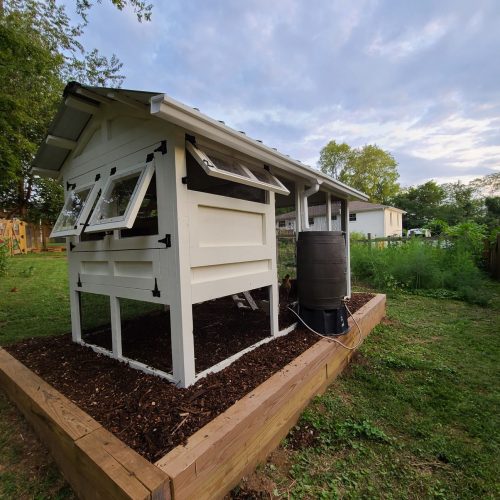 6x12 American Coop with Dutch door built on a level base in Nashville, TN