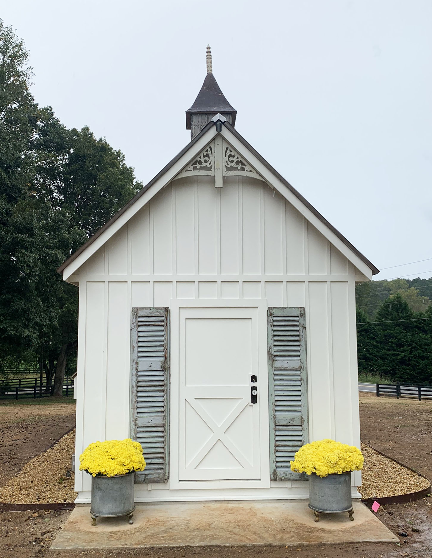 Carolina Coops Custom Craftsman Coop in Georgia with 10x10 shed-henhouse combo