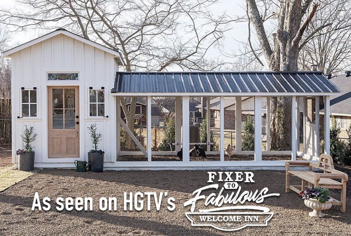 HGTV Fixer to Fabulous: Welcome Inn chicken coop
