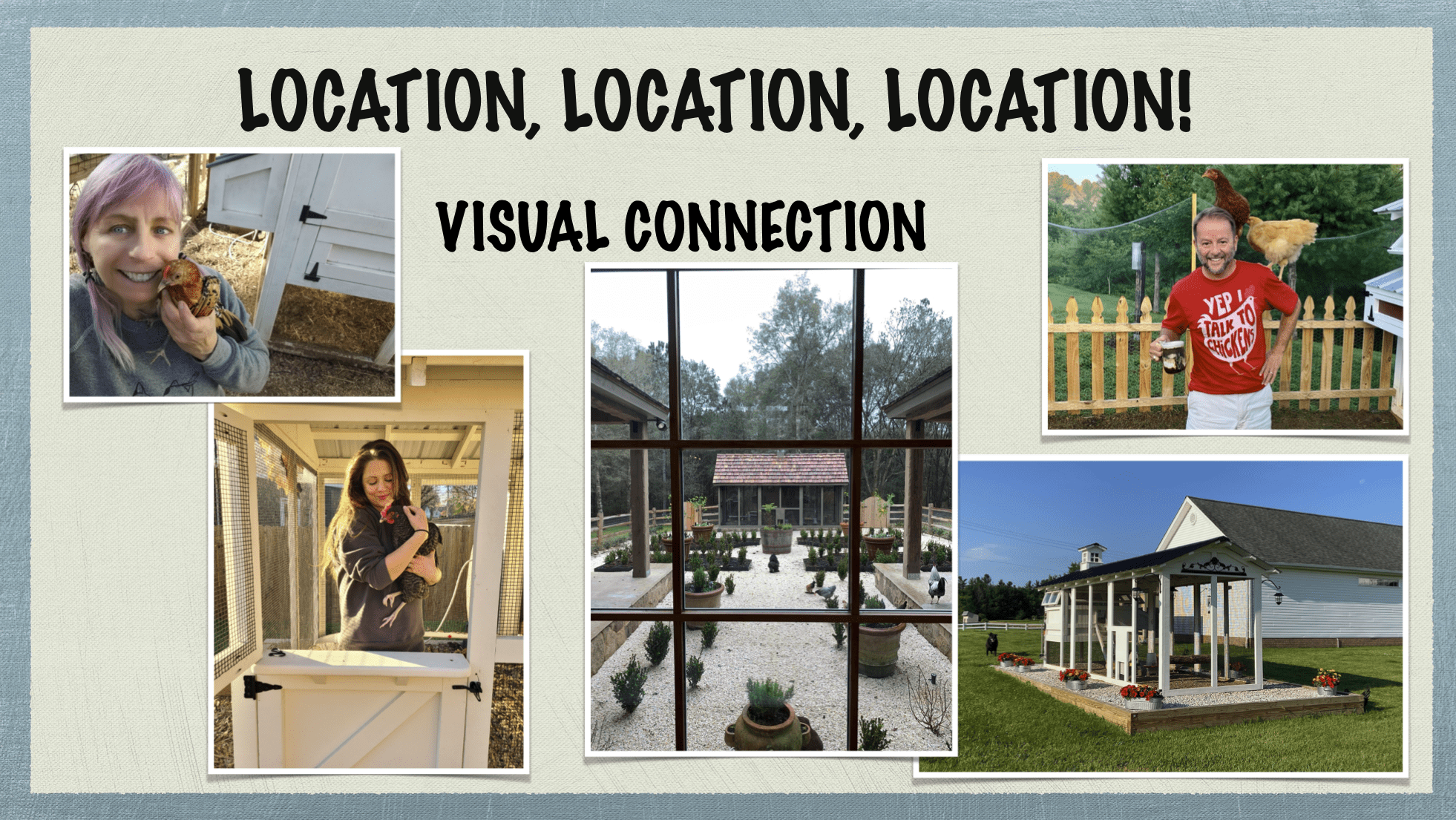 Carolina Coops - coop placement and site placement - visual connection